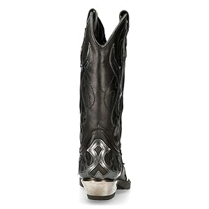 new rock サイズ43 27cm Amazon.com | New Rock M-7921-S3 SILVER FLAME BOOTS Black
